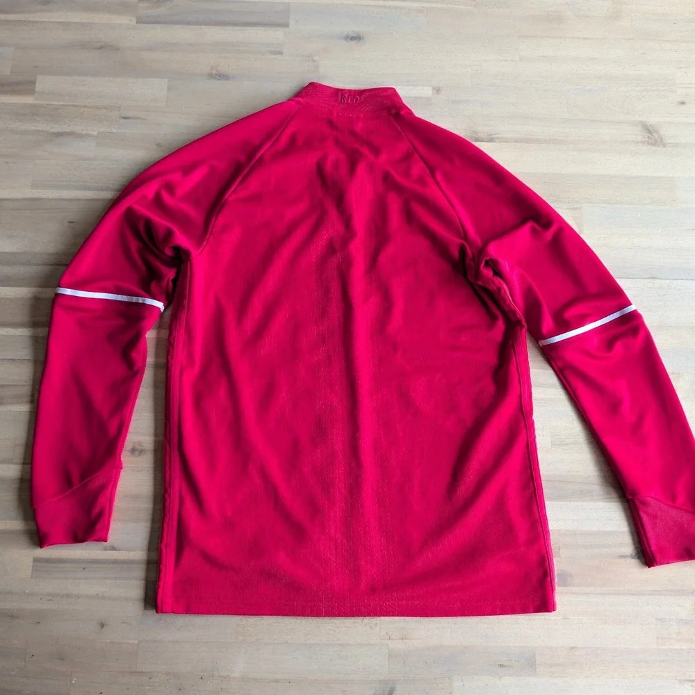 Adidas New York Red Bulls Soccer Track Jacket Mens Medium Red Full Zip Climacool